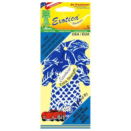 Exotica Fresheners AIR FRESHENER NEW CAR SCENT/SGL TRILINGU PT1NCR